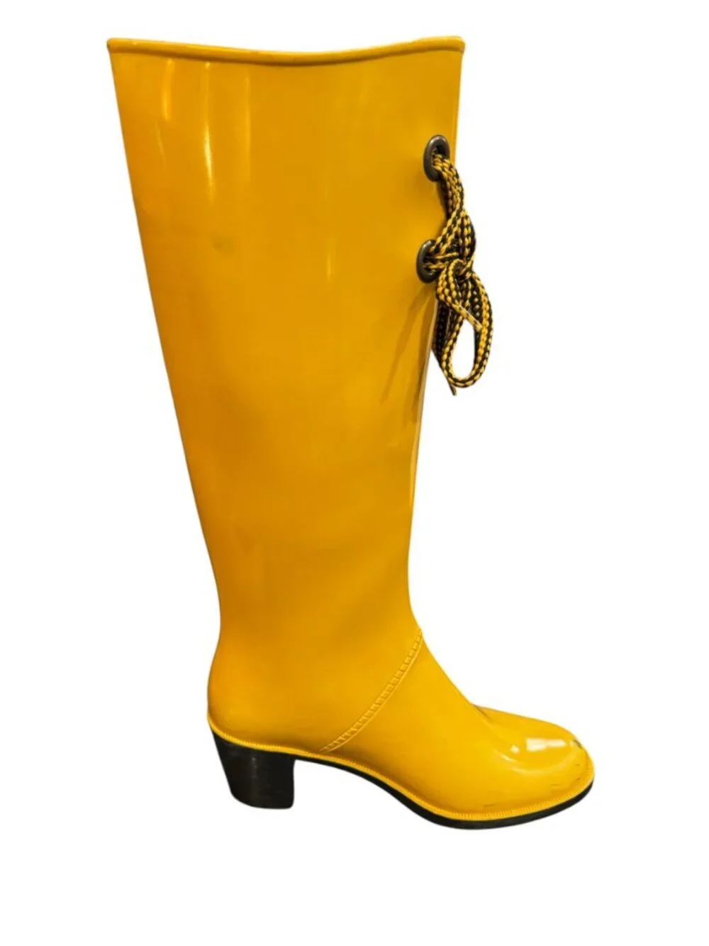 Marc Jacobs Yellow Wellington Rain Boots Made in Italy Size 38 / US 7